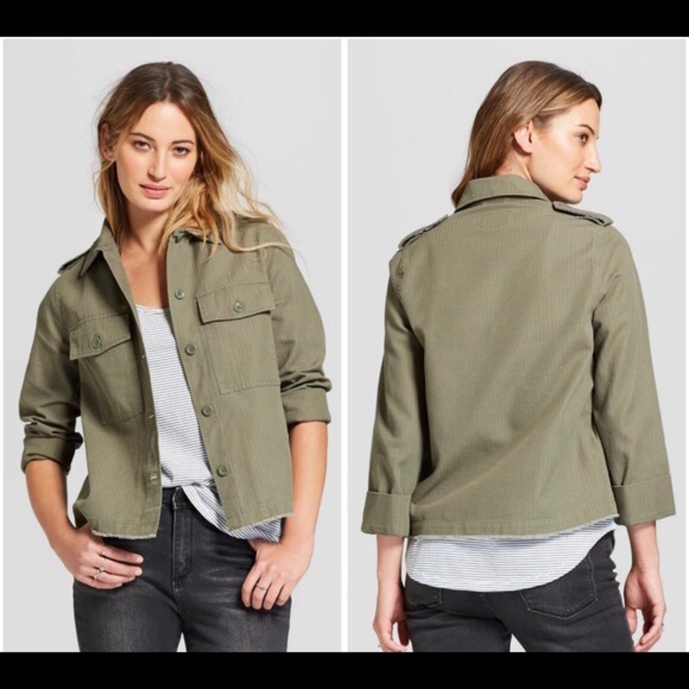 Universal Thread Frayed Military Jacket